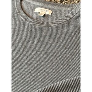 Goodthreads Sweater Men's Tight Ribbed Knit Sweater XXL Gray 100% Cotton‎ B10